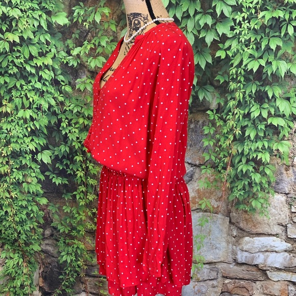 NWT RAILS Polka Dot Blouson Dress, S - Picture 9 of 15